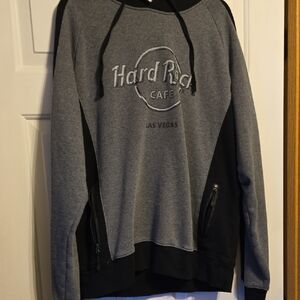 Hard Rock Cafe Men's Sweater in Gray and Black